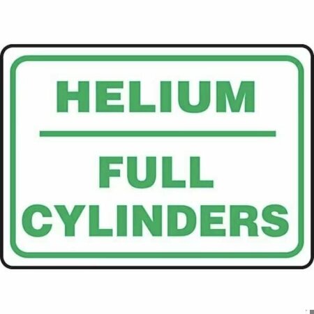 ACCUFORM SAFETY SIGN HELIUM  FULL CYLINDERS MCPG538VP MCPG538VP